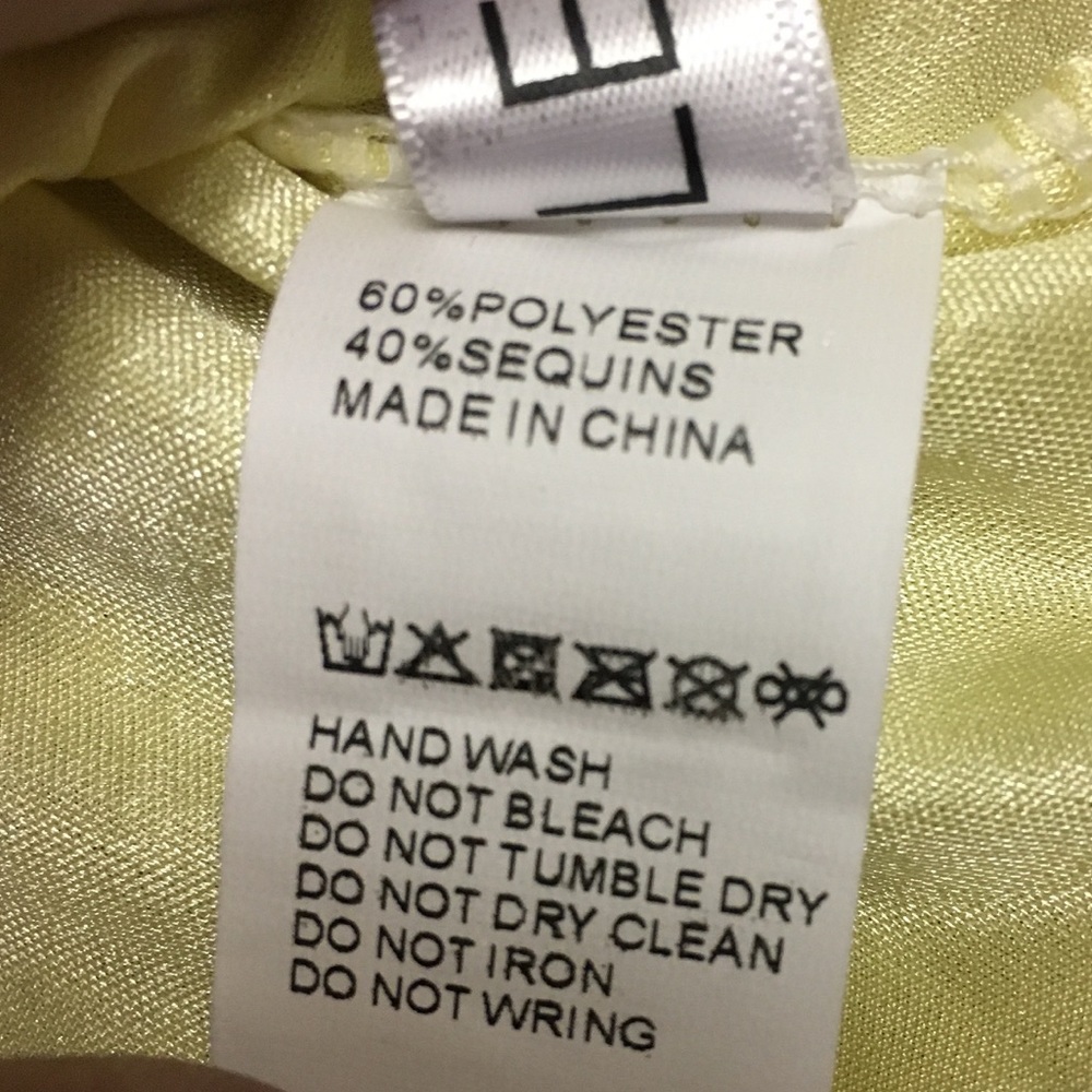 3/$25 Lecceca Gold Front Sequin Top T-Shirt Style - Picture 8 of 8
